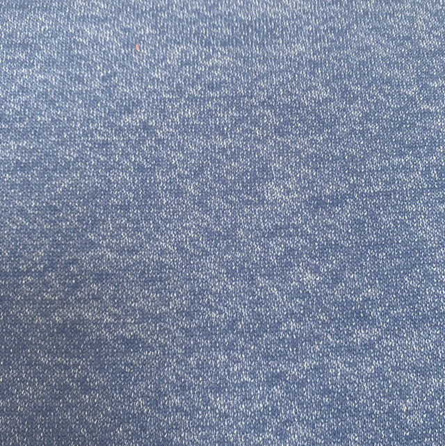 Blue Marl Loopback Cotton Jersey