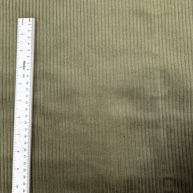 Khaki Green Chunky Corduroy