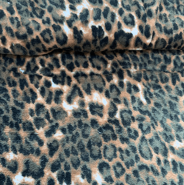 Leopard Polyester Fleece