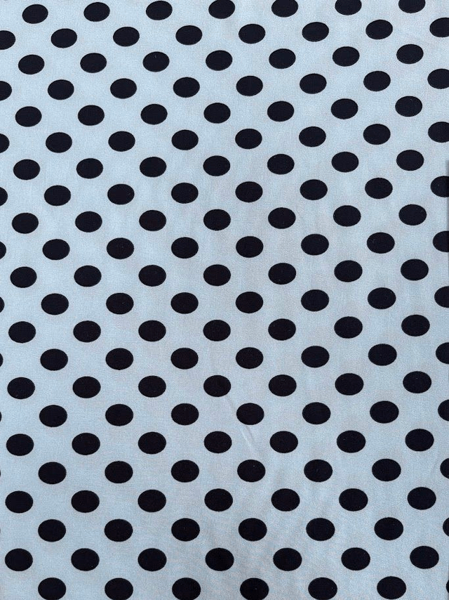 Red/Orange/Yellow/Green/Blue Polka Dot Crepe