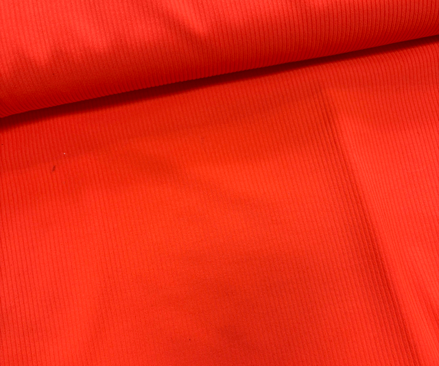 Neon Orange Rib Lycra