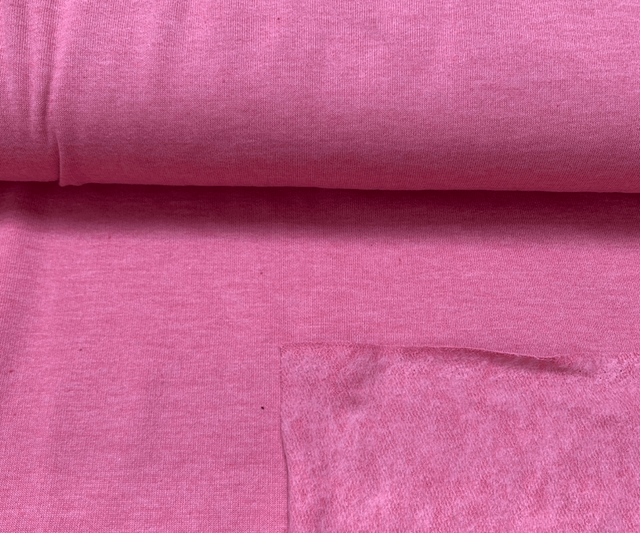 Candyfloss Pink Fleece-back Sweatshirting 