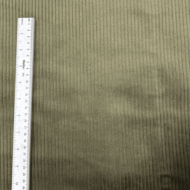 Khaki Green Chunky Corduroy