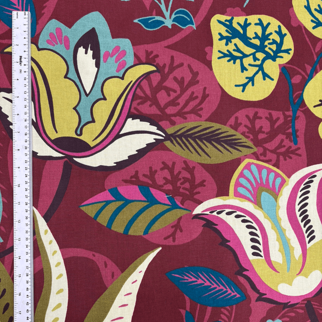 Berry Floral Heavy Cotton