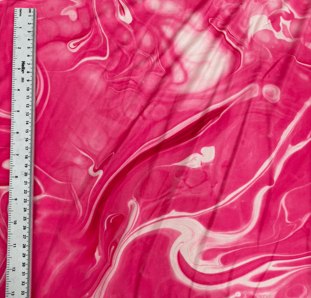 Bright Pink Marble Lycra