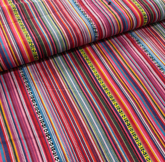 Pink Stripe Woven Cotton