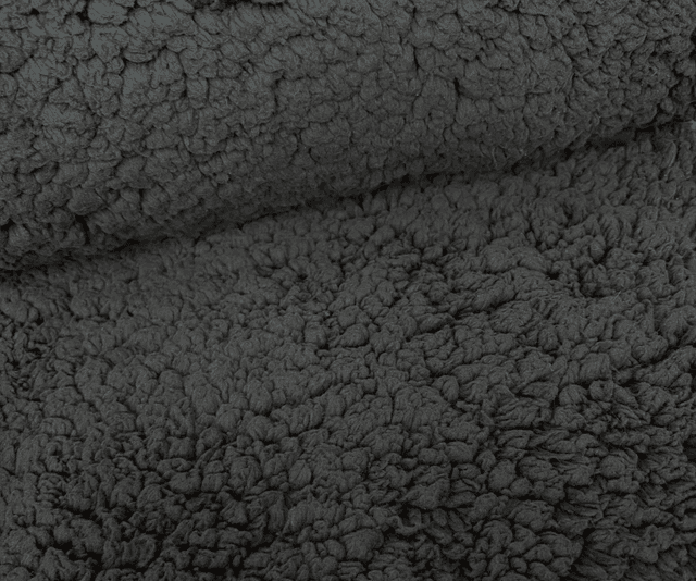 Black Super Fluffy Sherpa Fleece