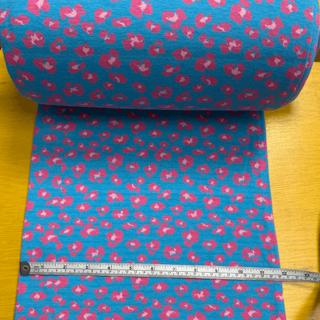 Tubular cotton jersey in leopard print 