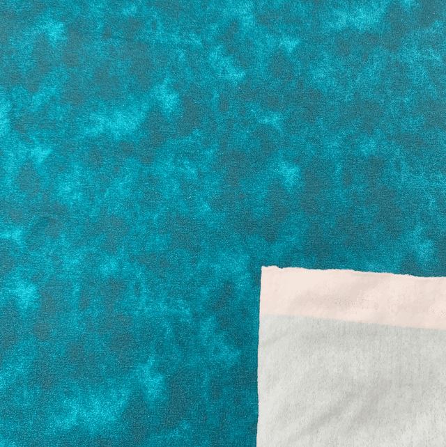Dark Teal Marl Fleece-back Sweatshirting