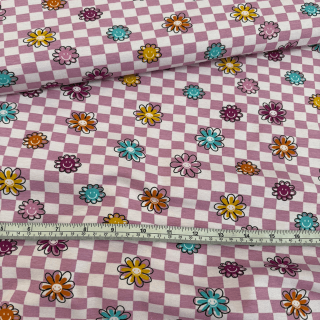 Smiling Daisy Checkerboard Jersey
