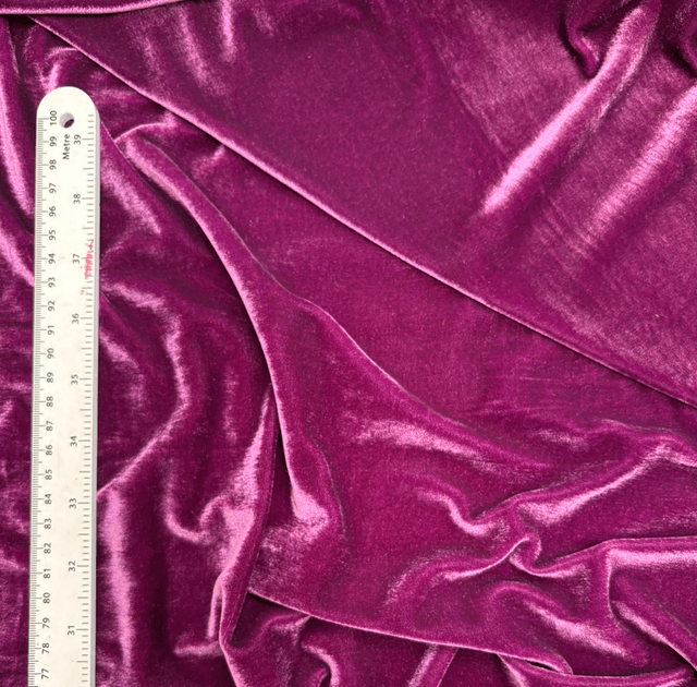 Plum Stretch Velvet