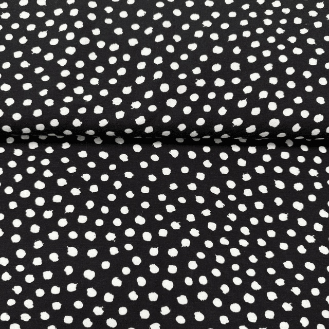 Black &amp; White Cotton Jersey