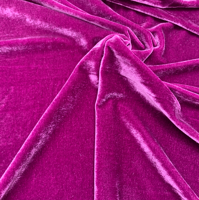 Plum Stretch Velvet 