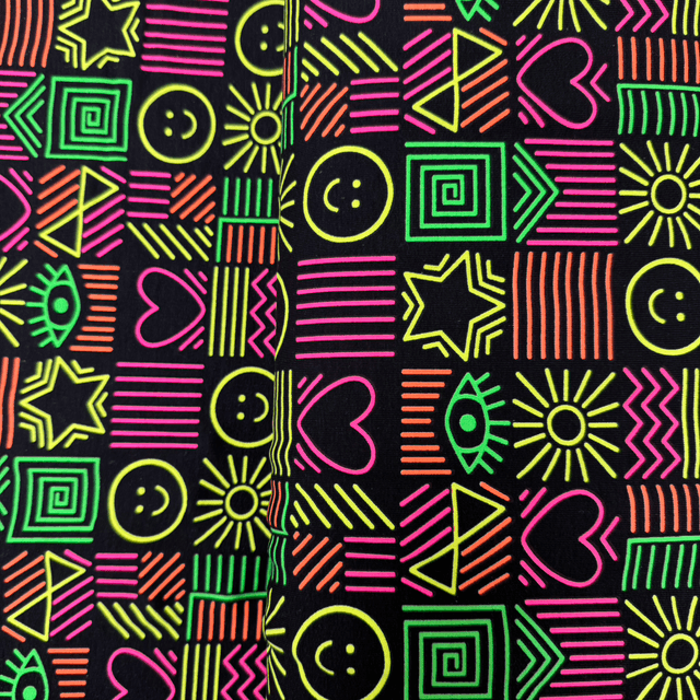 Neon Symbols Loopback Jersey