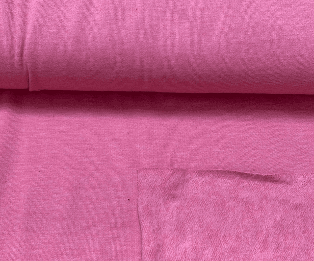 Candyfloss Pink Fleece-back Sweatshirting 